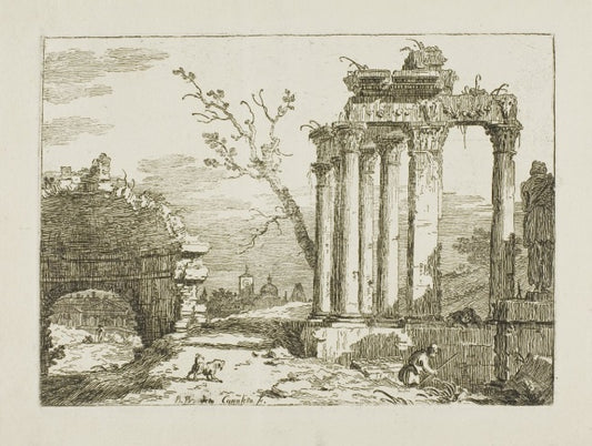Paesaggio con rovine - Bernardo Bellotto