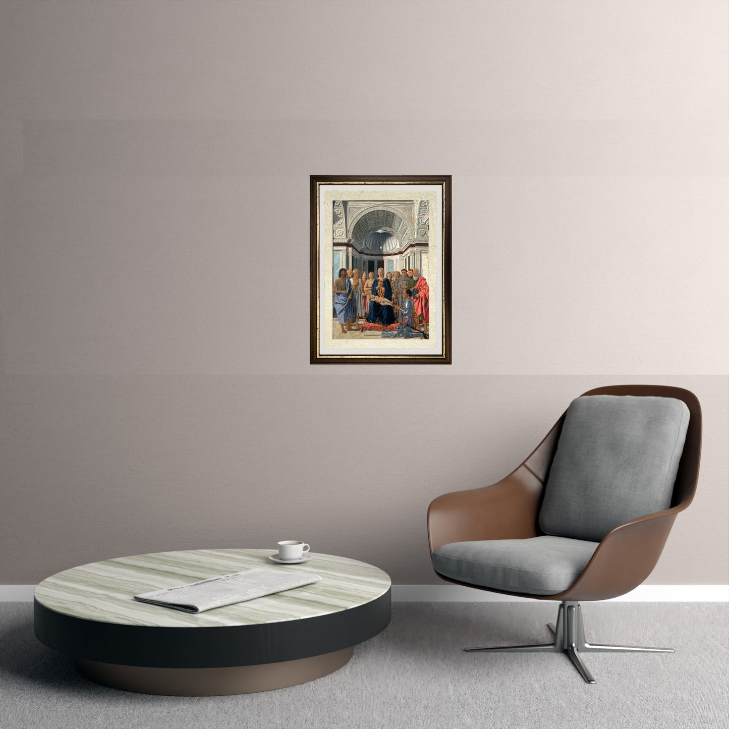 La Pala di Brera, o Pala Montefeltro - Piero della Francesca su carta Amalfi