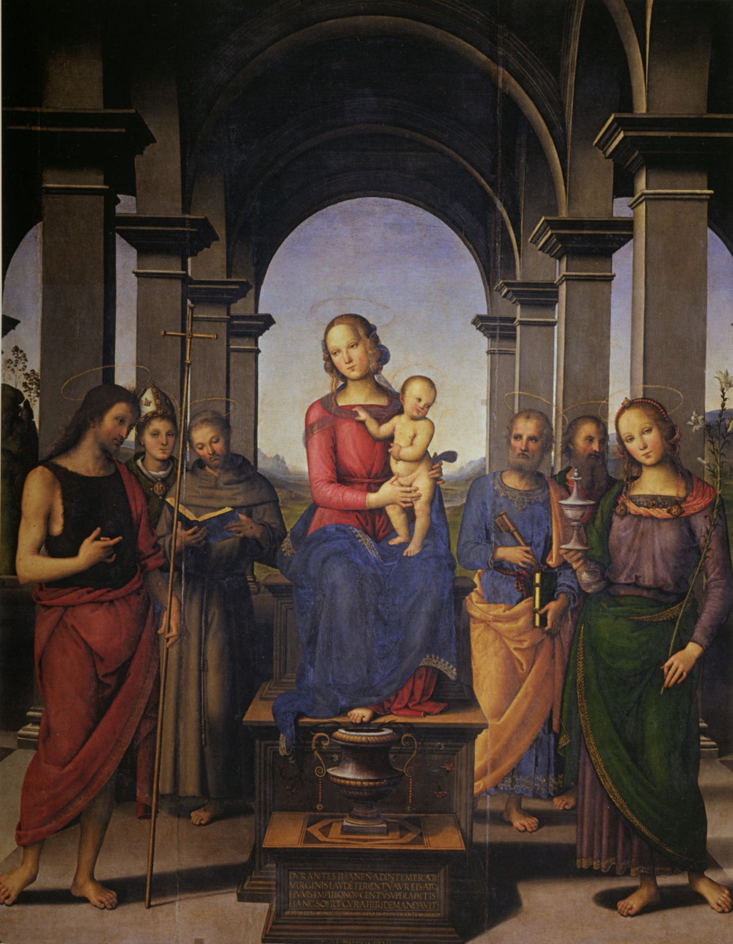 Pala di Fano - Perugino - Pietro Vannucci su pregiata carta Amalfi