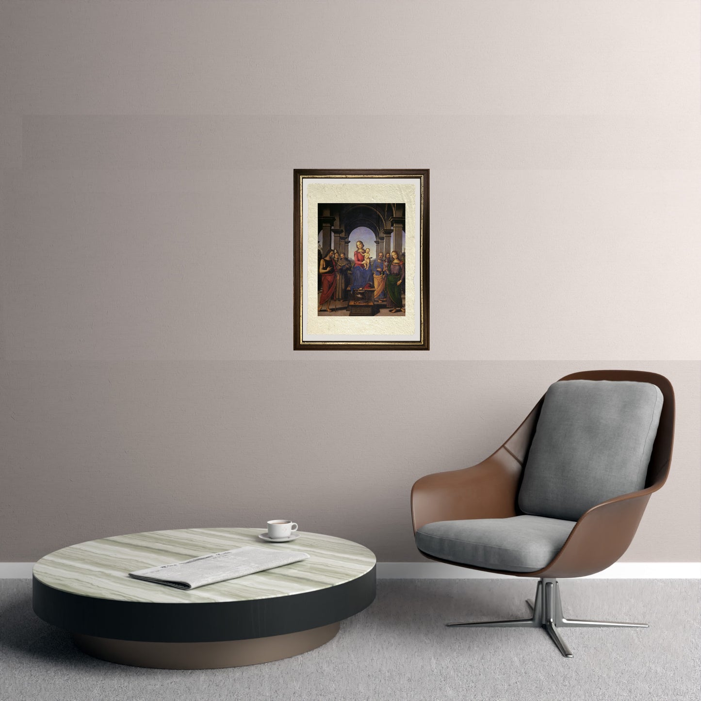 Pala di Fano - Perugino - Pietro Vannucci su pregiata carta Amalfi