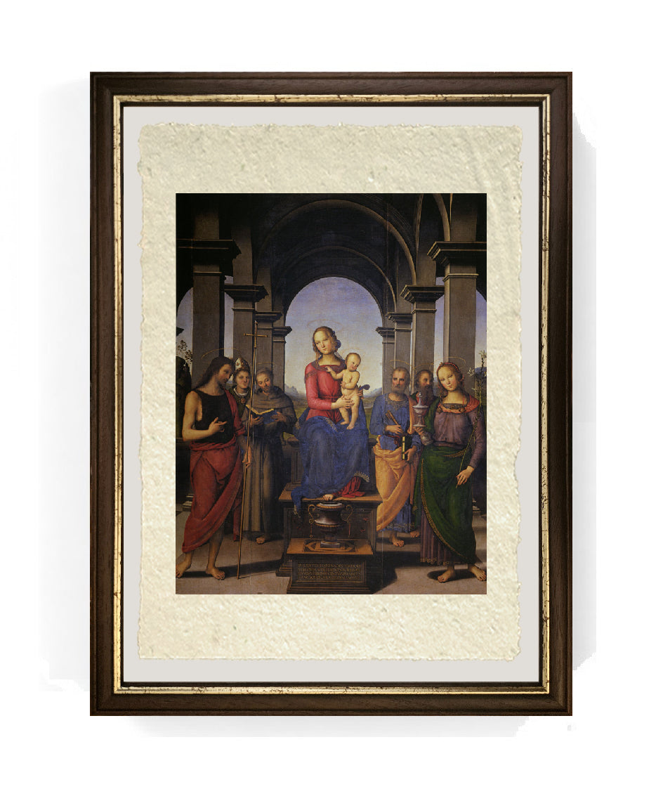 Pala di Fano - Perugino - Pietro Vannucci su pregiata carta Amalfi