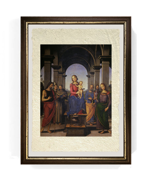 Pala di Fano - Perugino - Pietro Vannucci su pregiata carta Amalfi