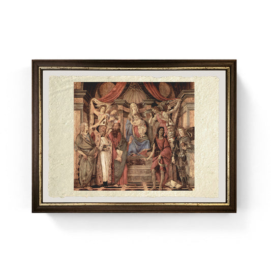 La Pala di San Barnaba - Sandro Botticelli su carta Amalfi