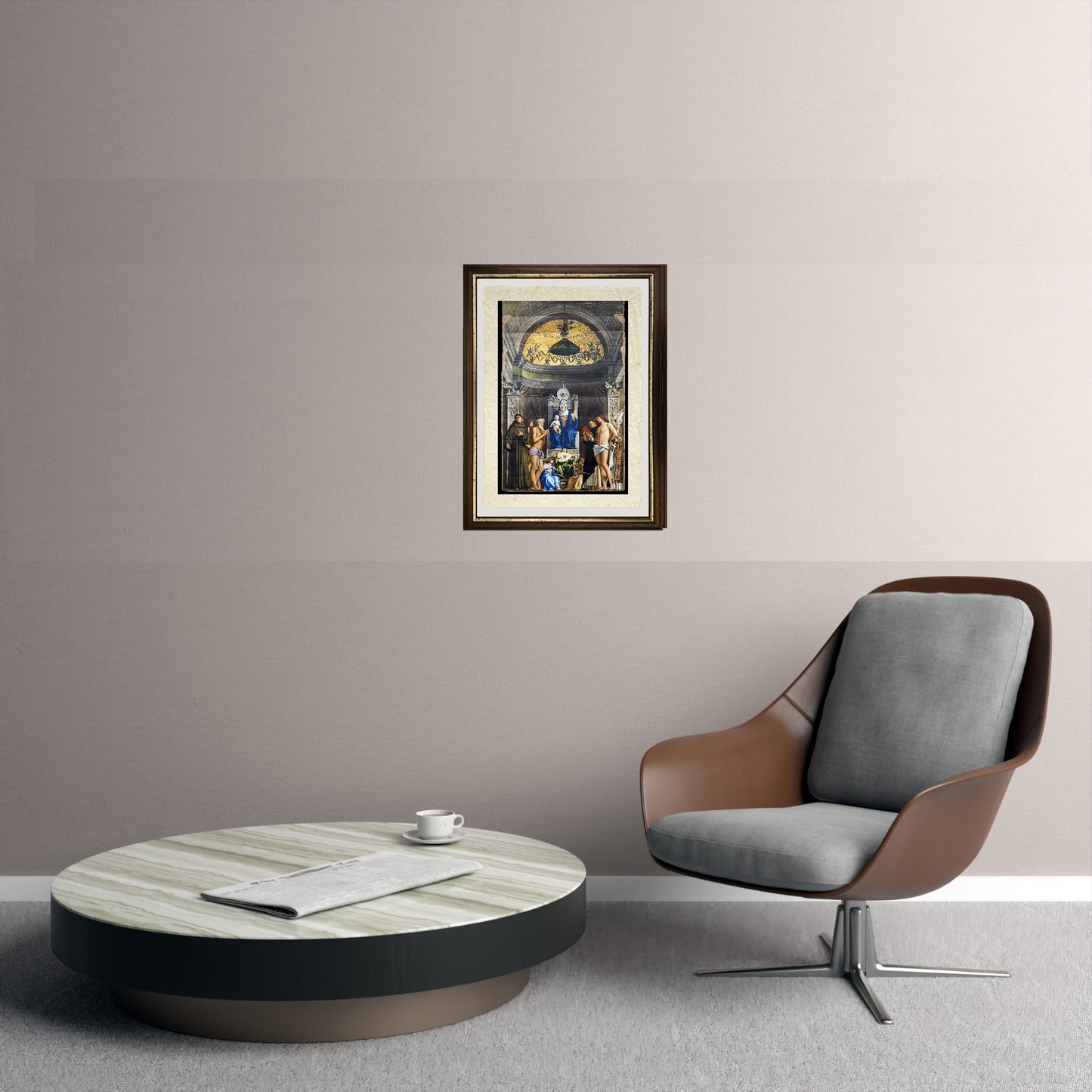 Pala di san Giobbe - Giovanni Bellini su pregiata carta Amalfi