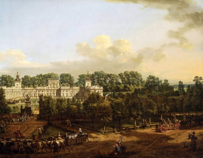 Wilanów Palace seen from the entrance - Bernardo Bellotto