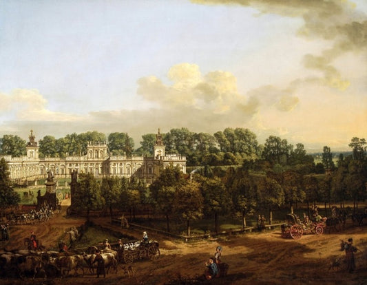 Wilanów Palace seen from the entrance - Bernardo Bellotto