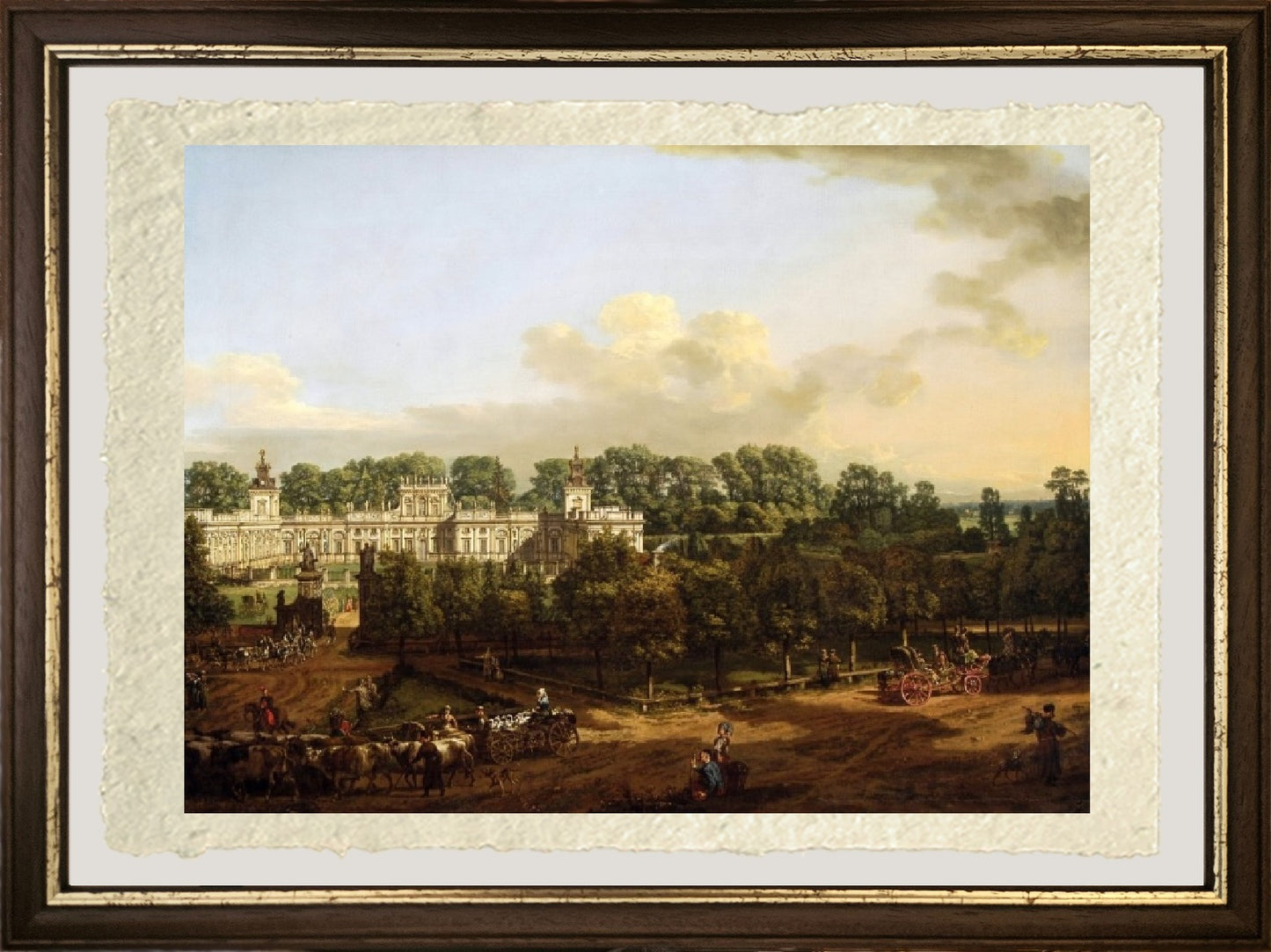 Wilanów Palace seen from the entrance - Bernardo Bellotto