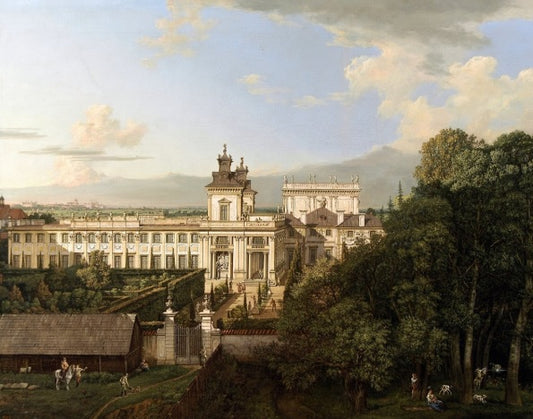 Wilanów Palace seen from the south - Bernardo Bellotto