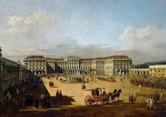 Schönbrunn Palace seen from the front - Bernardo Bellotto