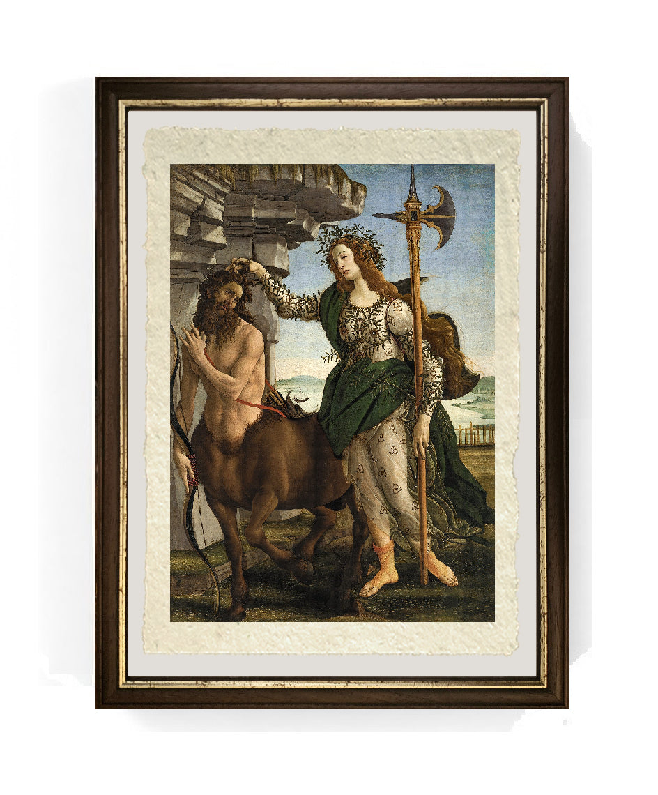 Pallade e il centauro  - Sandro Botticelli su carta Amalfi