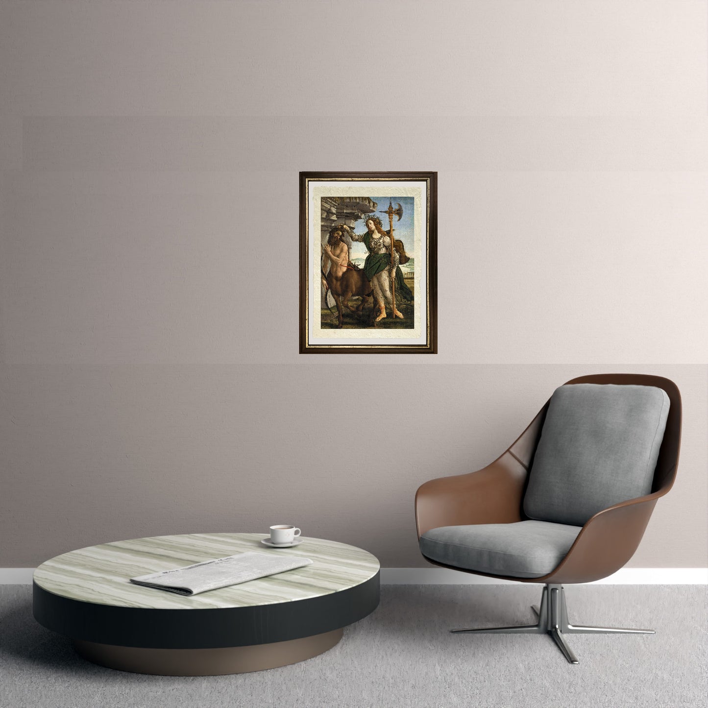 Pallade e il centauro  - Sandro Botticelli su carta Amalfi