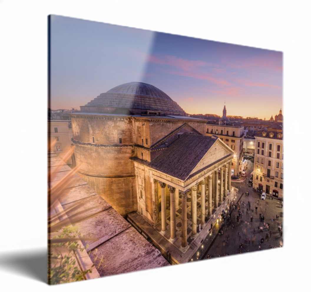 The Panthon at sunset