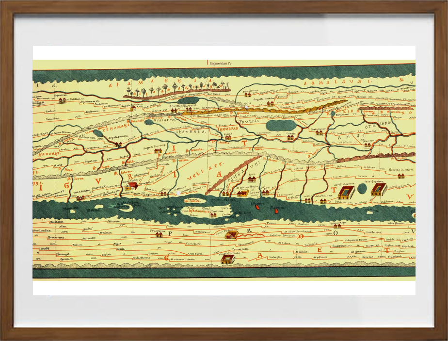 Pars IV: Mediolanum (Segmenti III, IV), Tabula Peutingeriana