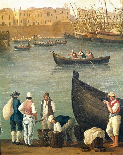 Pescatori di cozze di Monopoli - Jakob-Philipp Hackert