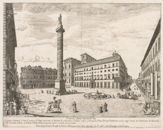 View of Rome with St. Peter's and Castel Sant' Angelo in the Distance, 1685 - Gaspare Vanvitelli - Gaspar van Wittel