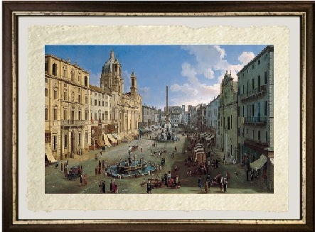 Piazza Navona, Roma 1699 - Gaspare Vanvitelli - Gaspar van Wittel