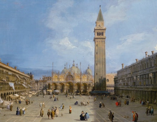 St Mark's Square - Giovanni Antonio Canal known as Canaletto