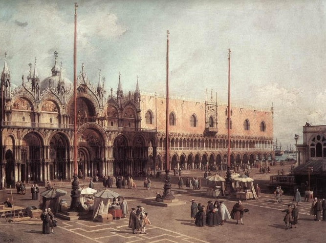 St Mark's square - Giovanni Antonio Canal known as Canaletto