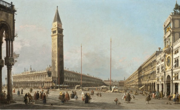 Piazza San Marco guardando a sud e ovest, 1763 - Giovanni Antonio Canal detto Canaletto