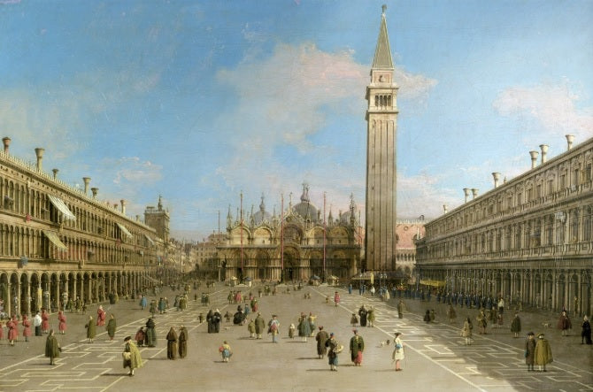 Piazza San Marco verso la Basilica di San Marco - Giovanni Antonio Canal detto Canaletto