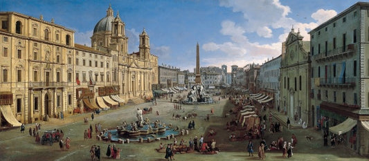 Piazza Navona, Rome 1699 - Gaspare Vanvitelli - Gaspar van Wittel