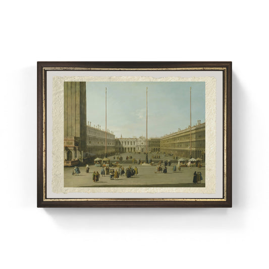 Piazza San Marco verso San Geminiano di Giovanni Antonio Canal detto Canaletto su carta Amalfi