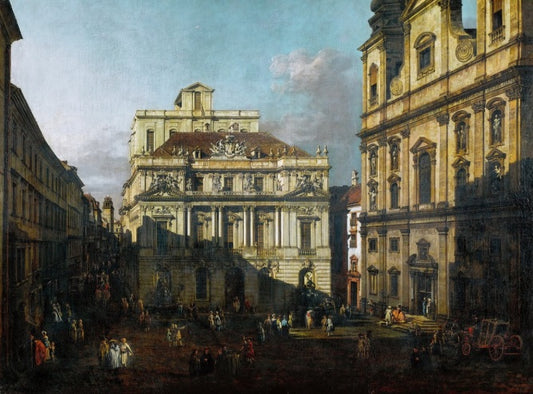 Square in front of the University - Bernardo Bellotto