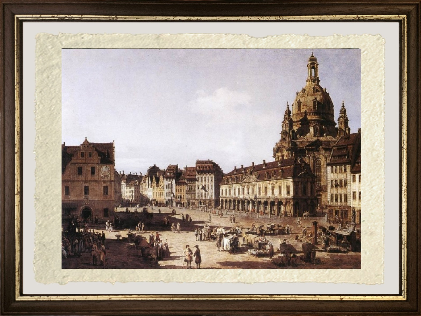Piazza del Mercato Nuovo a Dresda - Bernardo Bellotto
