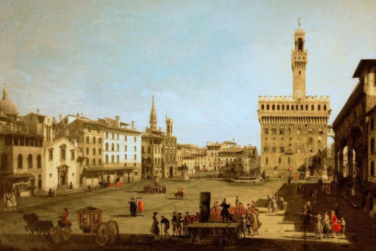 Piazza della Signoria - Bernardo Bellotto