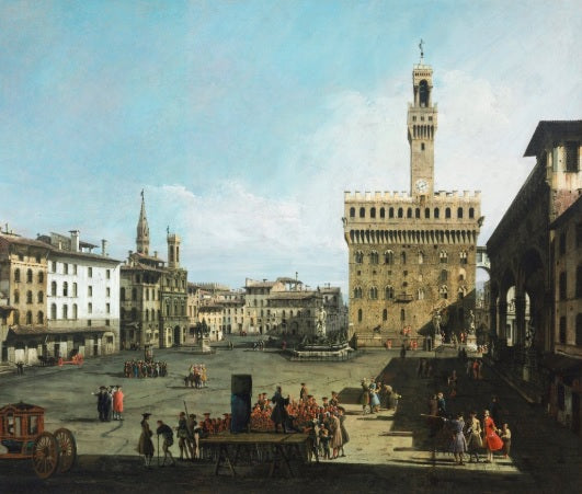 Piazza della Signoria a Firenze - Bernardo Bellotto