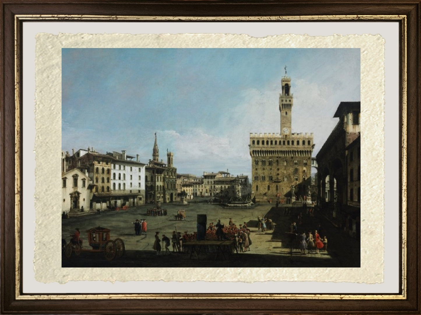 Piazza della Signoria a Firenze, 1742 - Bernardo Bellotto