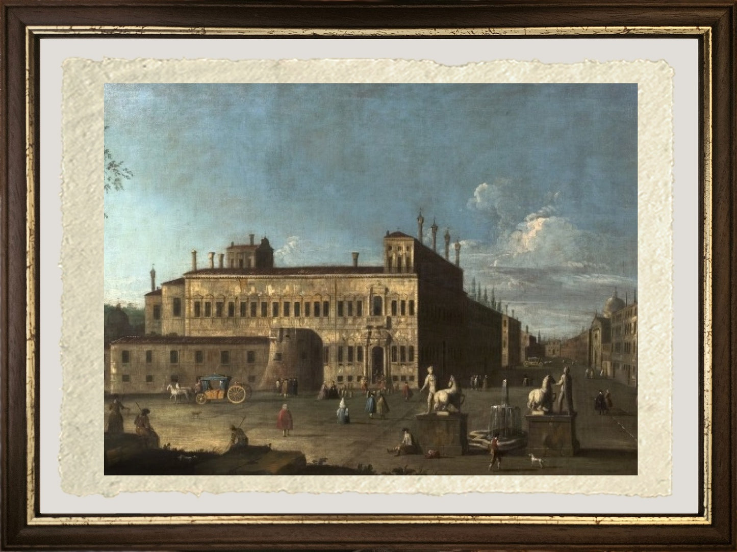 Piazza di Monte Cavallo, Rome - Giovanni Antonio Canal, known as Canaletto