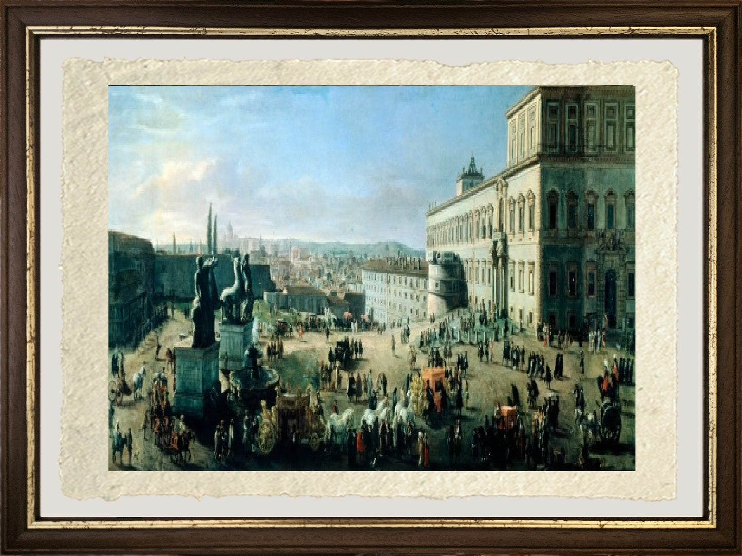 Piazza e Palazzo del Monte Cavallo - Gaspare Vanvitelli - Gaspar van Wittel