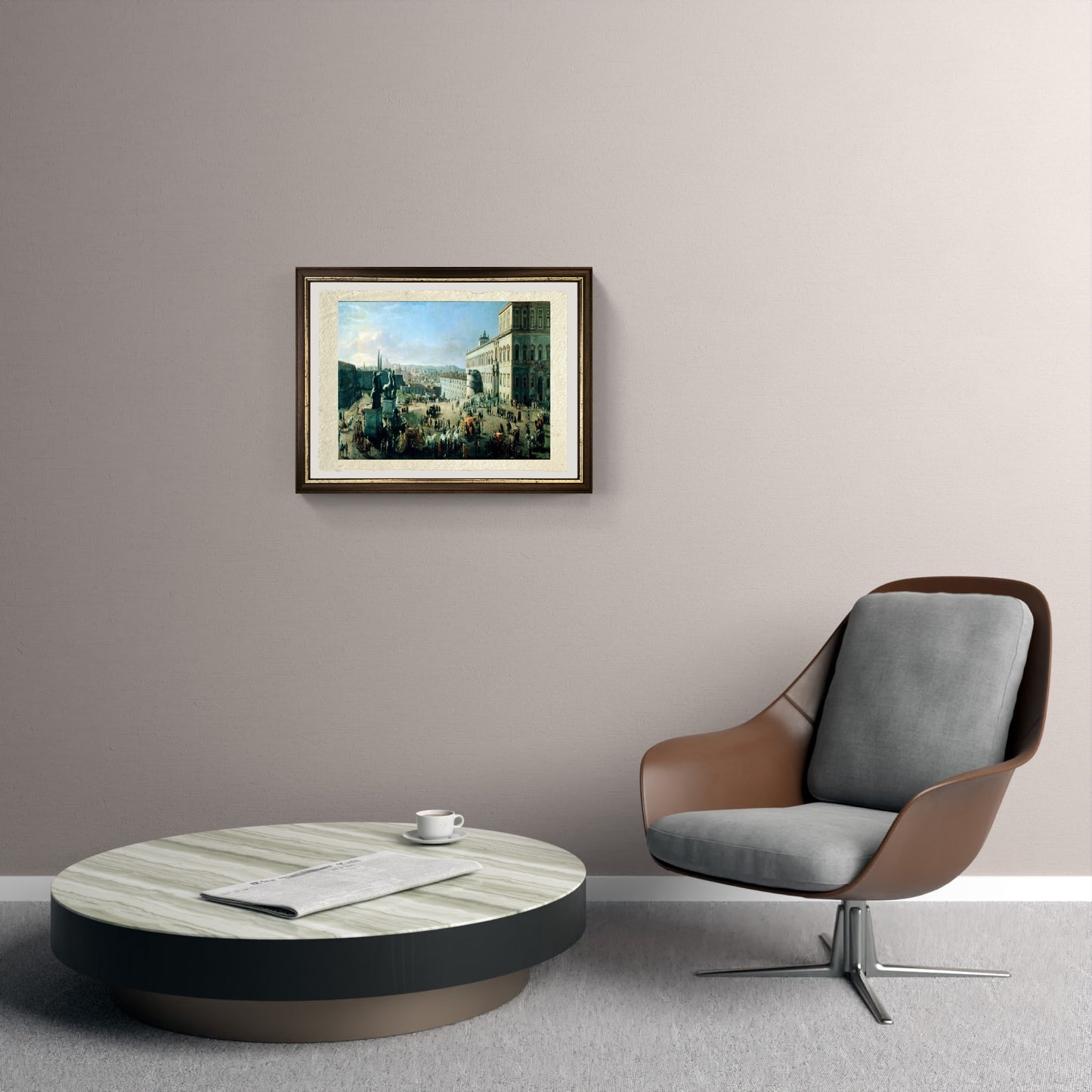 Piazza e Palazzo del Monte Cavallo - Gaspare Vanvitelli - Gaspar van Wittel