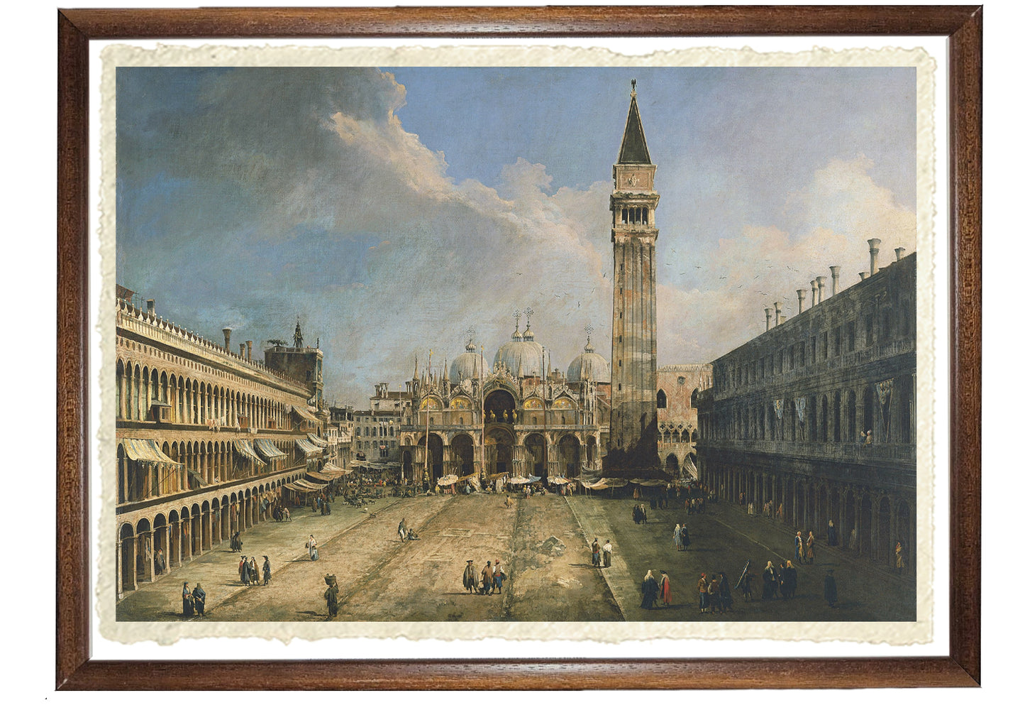 St. Mark's Square towards the Basilica - Canaletto