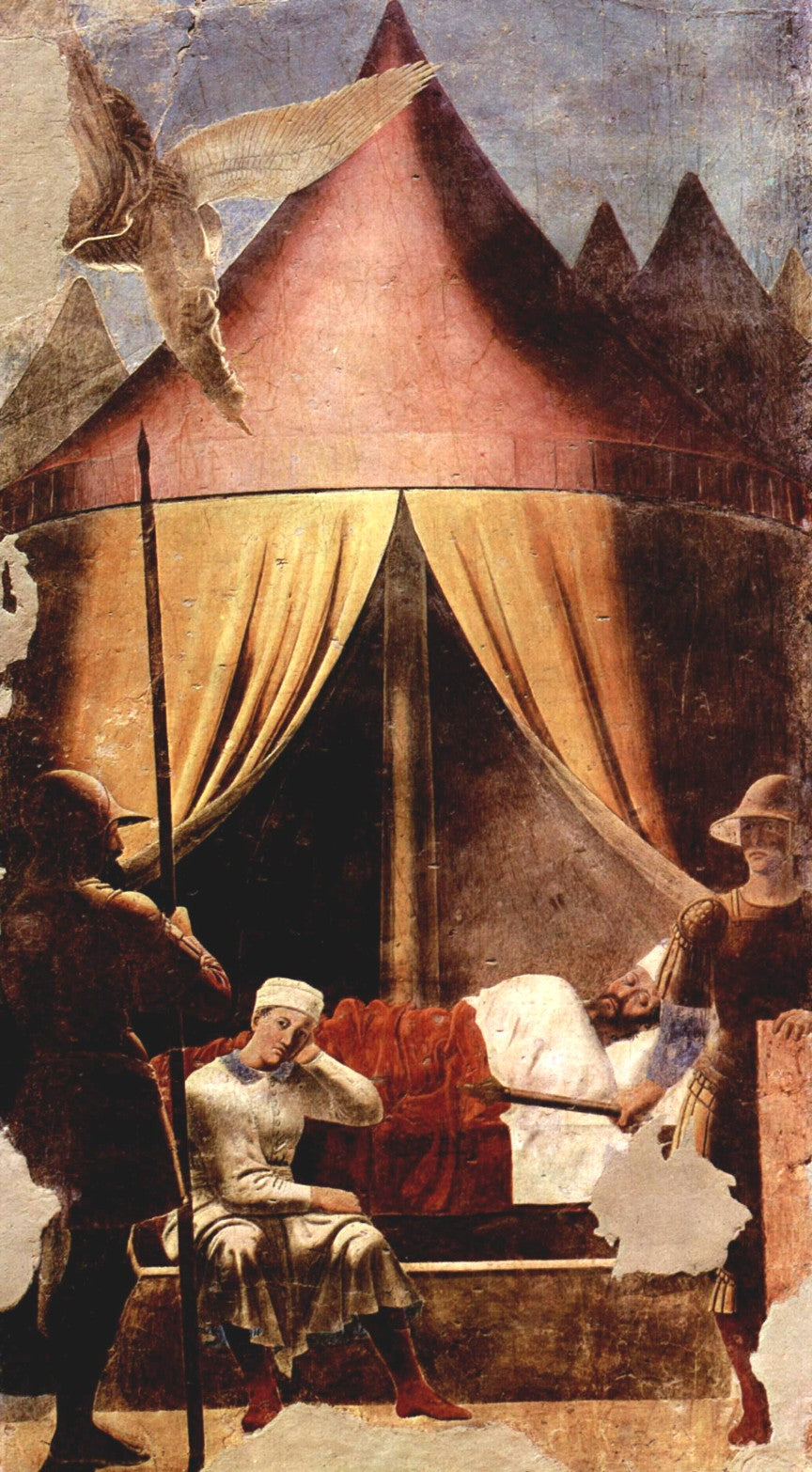 Sogno di Costantino - Piero della Francesca su carta Amalfi