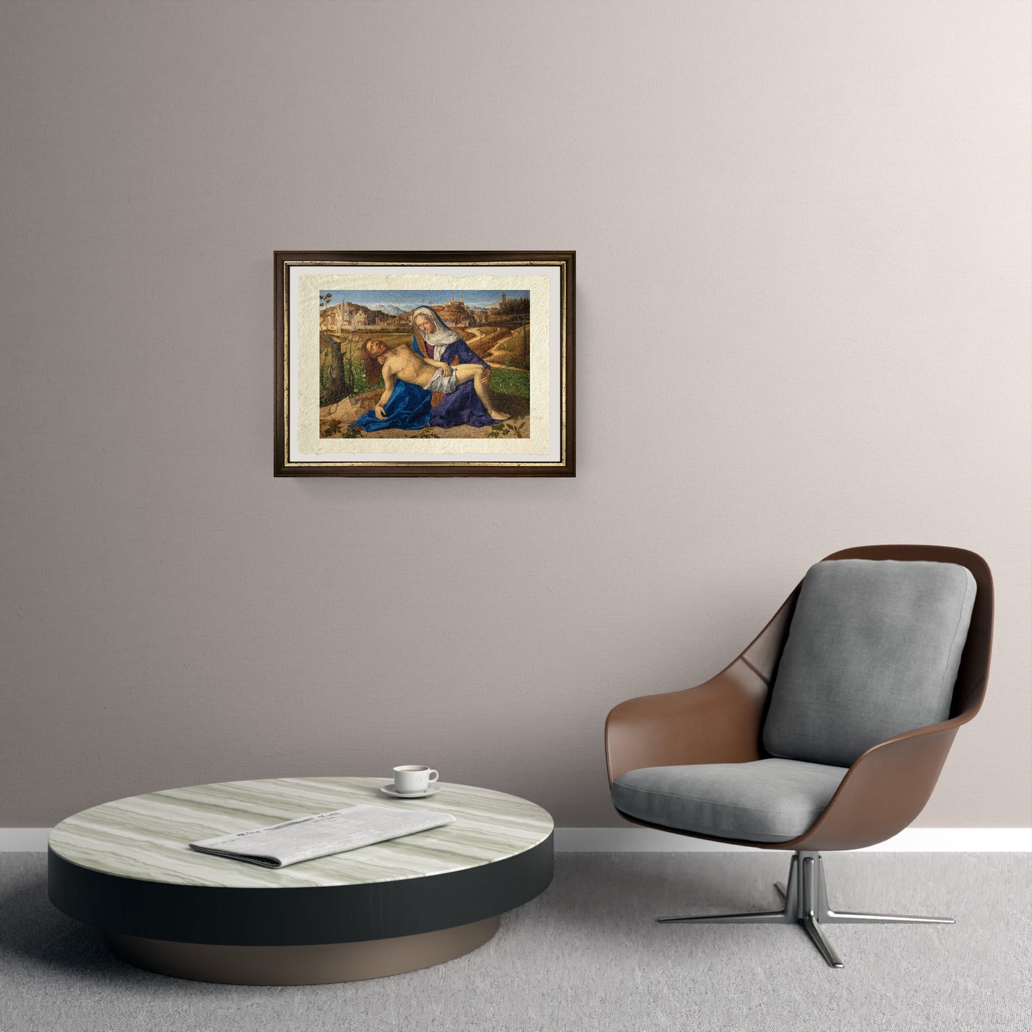 Pietà Donà dalle Rose - Giovanni Bellini su pregiata carta Amalfi