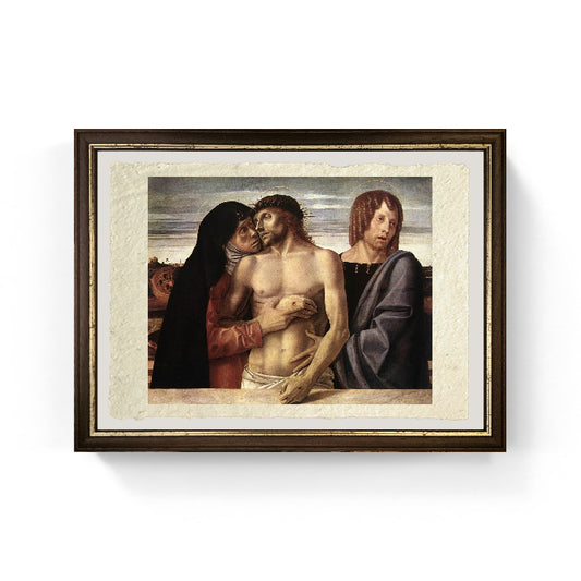 Pietà - Giovanni Bellini su pregiata carta Amalfi