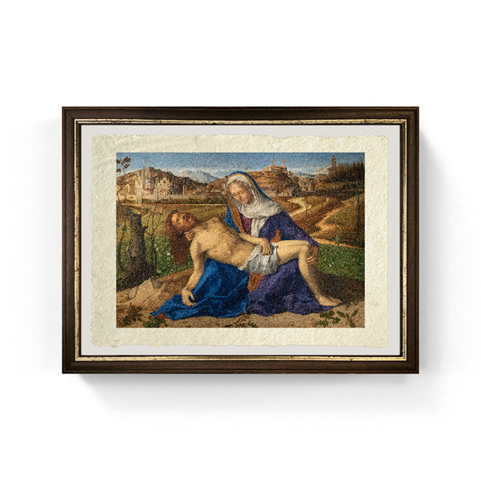Pietà Donà dalle Rose - Giovanni Bellini su pregiata carta Amalfi