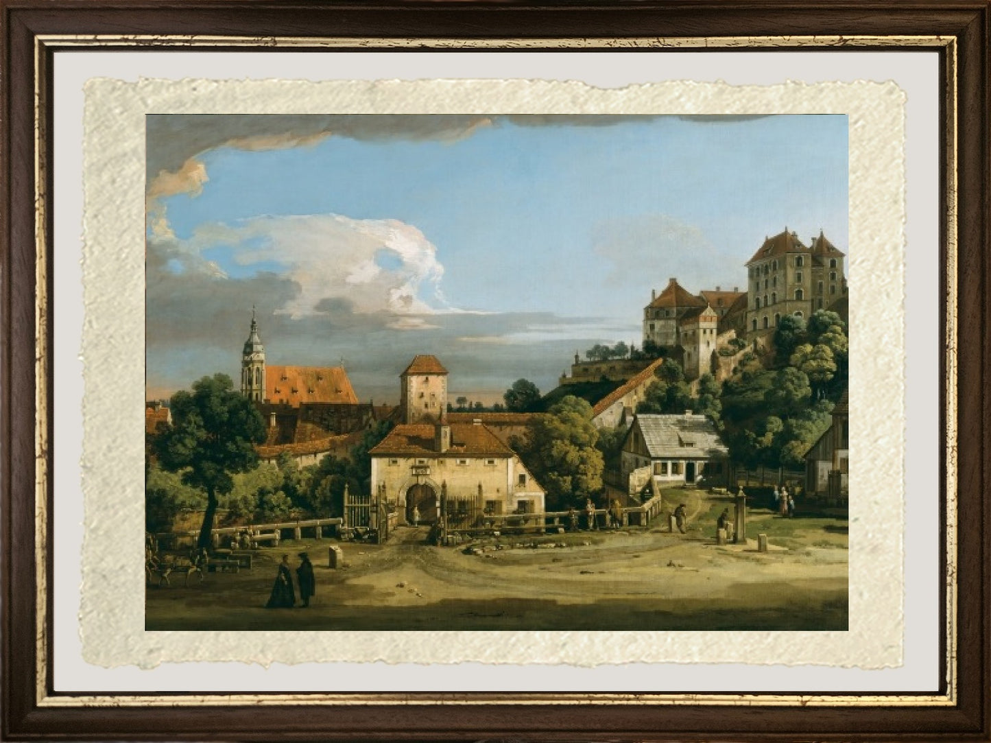 Pirna: L'Obertor dal Sud, metà 1750 - Bernardo Bellotto