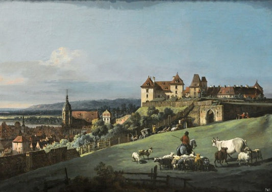 Pirna, la Fortezza Sonnenstein - Bernardo Bellotto