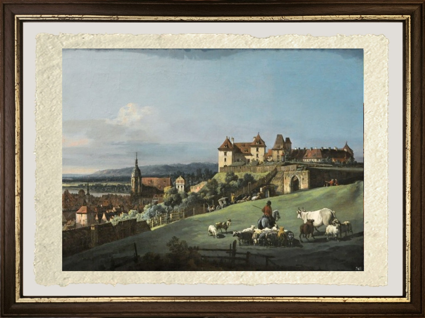Pirna, la Fortezza Sonnenstein - Bernardo Bellotto