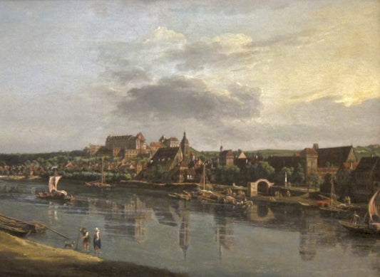 Pirna vista dalla riva destra dell'Elba - Bernardo Bellotto