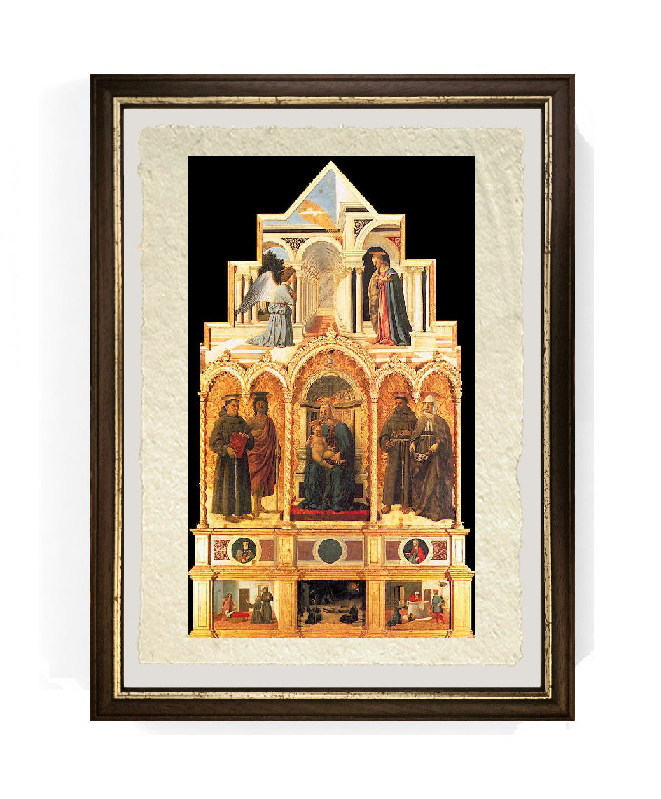 Il polittico di Sant'Antonio - Piero della Francesca su carta Amalfi