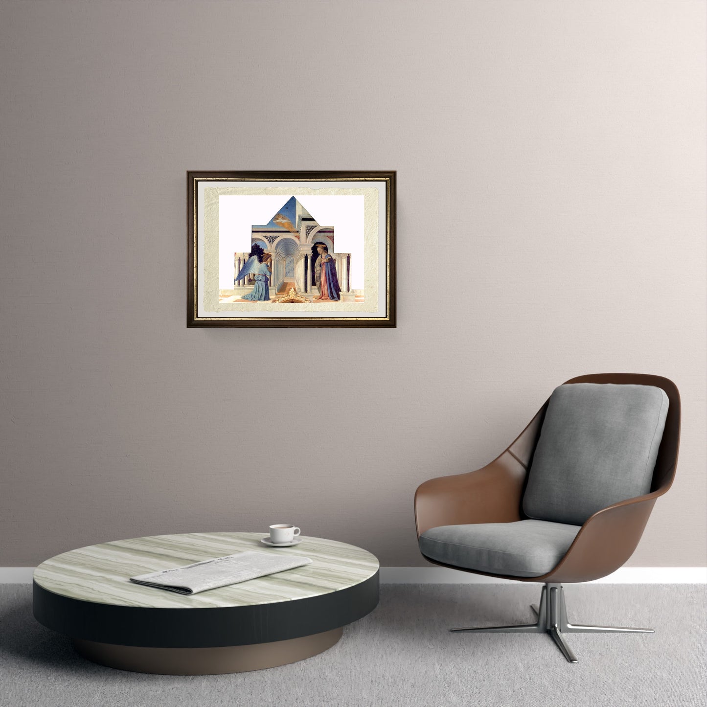 Il polittico di Sant'Antonio (dettaglio) - Piero della Francesca su carta Amalfi