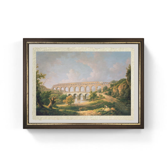 Il Pont du Gard, Nîmes di William Marlow su carta Amalfi