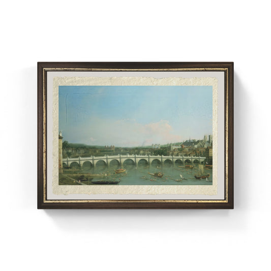 Ponte di Westminster da nord di Giovanni Antonio Canal detto Canaletto su carta Amalfi