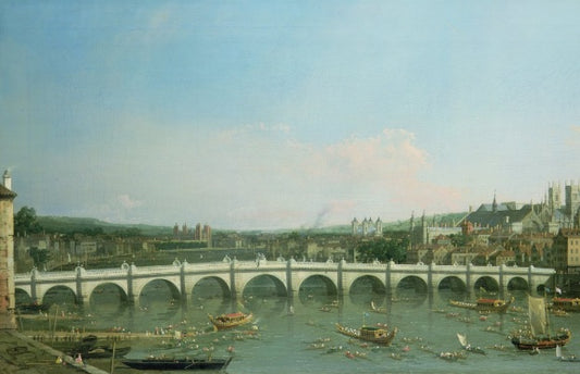 Westminster bridge from the north - Giovanni Antonio Canal known as Canaletto