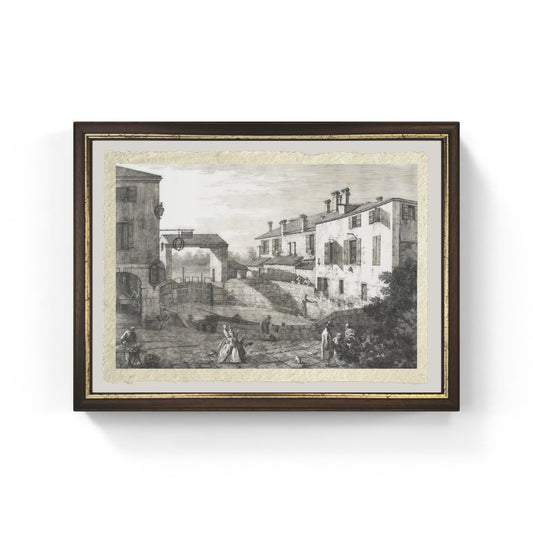 Le Porte del Dolo di Giovanni Antonio Canal detto Canaletto su carta Amalfi