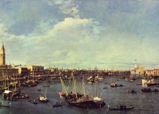 Port of San Marco - Giovanni Antonio Canal known as Canaletto